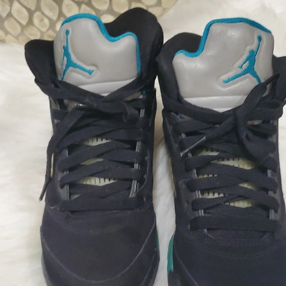 Jordan 5 Retro Aqua Sneakers - Black - Picture 11 of 16